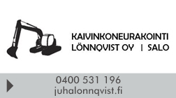 Kaivinkoneurakointi Lönnqvist Oy logo